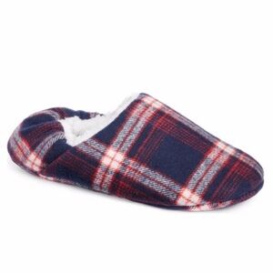 NEW Nordstrom Slippers Convertible Cotton Family Scuff Slipper Navy Small/Medium